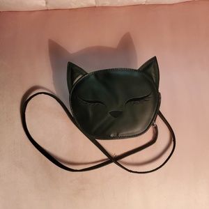 Adorable Black Cat Crossbody Purse